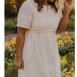 Roolee Cream detailed dress.